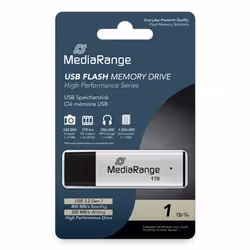 MediaRange MR1905-1 lecteur USB flash 1 To USB Type-A 3.2 Gen 1 (3.1 Gen 1) Noir, Argent - Vue supplémentaire 3