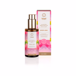 Khadi ROSE LOVE, Huile, Nourrissant, Brillant, Lissage, 100 ml, Bouteille, Boîte