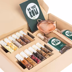 Coffret Cocktail - Kit Coffret rhum Fait maison - Coffret Alcool DIY Rhum Recette Epices & Herbes - Coffret Cadeau Homme Orig ...