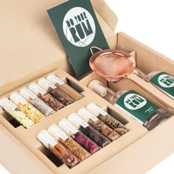 Coffret Cocktail - Kit Coffret rhum Fait maison - Coffret Alcool DIY Rhum Recette Epices & Herbes - Coffret Cadeau Homme Original