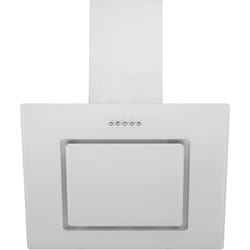 Hotte d'aspiration inclinée Hotte murale Hotte cheminée sans tête blanc 60 cm - Respekta