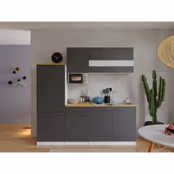 Un miracle de place pour les petites cuisines: Avec la cuisine intégrée de respekta®, les petits rêves de cuisine deviennent ...