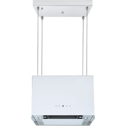 Hotte d'aspiration Hotte îlot 50 cm suspendue Hotte design blanche Touch Respekta