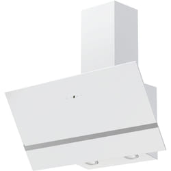 Hotte d'aspiration inclinée Hotte murale sans tête verre 80 cm blanc led - Respekta