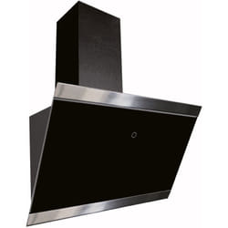 Hotte d'aspiration 60 cm Hotte murale sans tête Hotte inclinée noire Touch Respekta