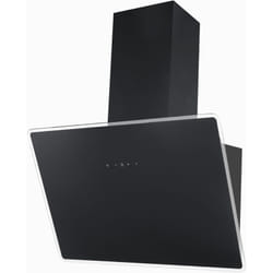 Hotte d'aspiration 60 cm Hotte murale sans tête Hotte inclinée verre noir led Respekta