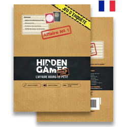 Hidden Games HGFA01KBFR jeu de société The Bourg-Le-Petit affair 90 min Jeu de cartes Détective