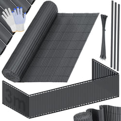 Kesser - Natte pare-vue en pvc Clôture pare-vue Habillage de balcon Coupe-vent Lamelles renforcées résistantes aux intempéries Pour jardin Balcon