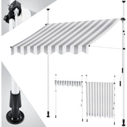 Kesser - Store à pince avec manivelle balcon Store balcon sans percer UV-résistant réglable en hauteur hydrofuge Protection solaire Abri de terrasse