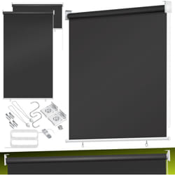 Marquise verticale Marquise de balcon Protection visuelle Protection solaire Store latéral Ombre Store de balcon Stable et résistant aux intempéries