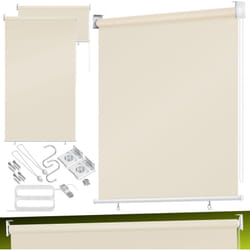 Marquise verticale Marquise de balcon Protection visuelle Protection solaire Store latéral Ombre Store de balcon Stable et résistant aux intempéries