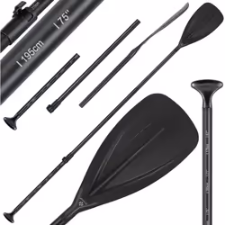 KESSER SUP Paddle Basic d'une construction solide en aluminium et PP, poignée ergonomique en T, pagaie en 3 parties, pale au  ...