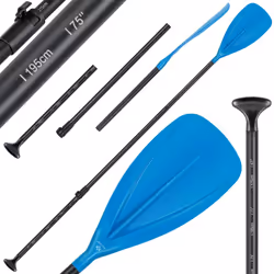 KESSER SUP Paddle Basic d'une construction solide en aluminium et PP, poignée ergonomique en T, pagaie en 3 parties, pale au  ...