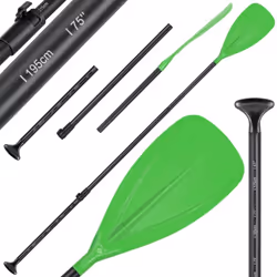 KESSER SUP Paddle Basic d'une construction solide en aluminium et PP, poignée ergonomique en T, pagaie en 3 parties, pale au  ...
