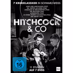 Alive AG Hitchcock & Co. - 7 Filmklassiker, Film, DVD, Noir et blanc, HD, Allemand, Anglais, Italien, 665 min
