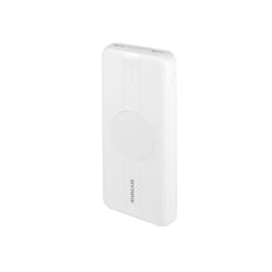 Rivacase VA2601 banque d'alimentation électrique Lithium Polymère (LiPo) 10000 mAh Recharge sans fil Blanc