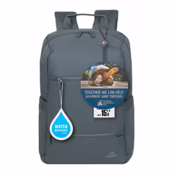 Rivacase 8265 GREY sac à dos City backpack Gris Polyester - Vue supplémentaire 20