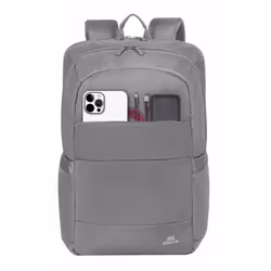 Rivacase 8267 Grey sac à dos City backpack Gris Polyester - Vue supplémentaire 6