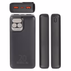 Rivacase VA2521 banque d'alimentation électrique Lithium Polymère (LiPo) 20000 mAh Gris - Vue supplémentaire 13