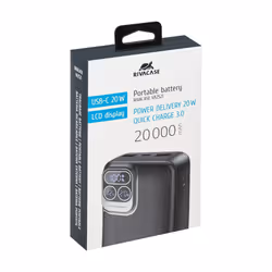 Rivacase VA2521 banque d'alimentation électrique Lithium Polymère (LiPo) 20000 mAh Gris - Vue supplémentaire 5