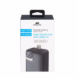 Rivacase VA2585 banque d'alimentation électrique Lithium Polymère (LiPo) 30000 mAh Gris - Vue supplémentaire 9