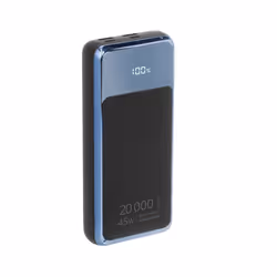 Rivacase VA1075, 20000 mAh, Lithium Polymère (LiPo), Noir, Bleu