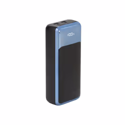 Rivacase VA1080, 30000 mAh, Lithium Polymère (LiPo), Noir, Bleu