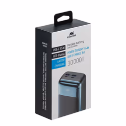 Rivacase VA1080 banque d'alimentation électrique Lithium Polymère (LiPo) 30000 mAh Noir, Bleu - Vue supplémentaire 11