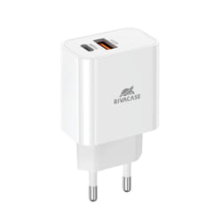 Rivacase PS4102 W00 chargeur d'appareils mobiles Universel Blanc Secteur Charge rapide Intérieure