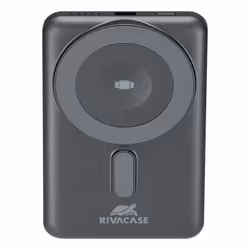 Rivacase VA2607, 5000 mAh, Lithium Polymère (LiPo), Recharge sans fil, 3,7 V, 22,5 W, Noir, Gris