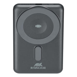 Rivacase VA2607 banque d'alimentation électrique Lithium Polymère (LiPo) 5000 mAh Recharge sans fil Noir, Gris