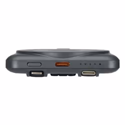 Rivacase VA2607 banque d'alimentation électrique Lithium Polymère (LiPo) 5000 mAh Recharge sans fil Noir, Gris