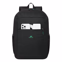 Rivacase Gremio sac à dos City backpack Noir Polyester, Polyéthylène téréphtalate recyclé (rPET) - Vue supplémentaire 6