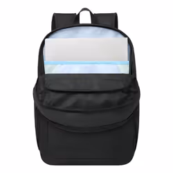 Rivacase Gremio sac à dos City backpack Noir Polyester, Polyéthylène téréphtalate recyclé (rPET) - Vue supplémentaire 7