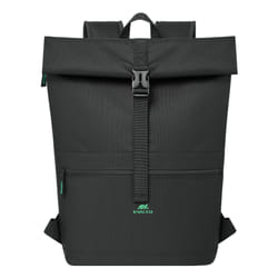 Rivacase Gremio sac à dos City backpack Noir Polyester, Polyéthylène téréphtalate recyclé (rPET)