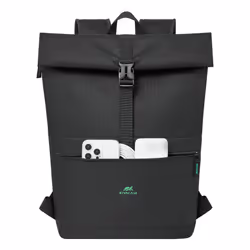 Rivacase Gremio sac à dos City backpack Noir Polyester, Polyéthylène téréphtalate recyclé (rPET) - Vue supplémentaire 6