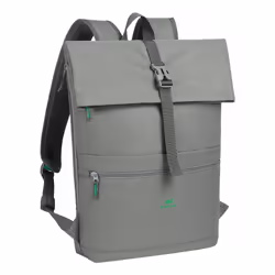 Rivacase Gremio sac à dos City backpack Gris Polyester, Polyéthylène téréphtalate recyclé (rPET)