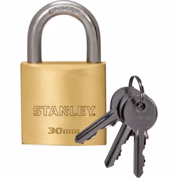 STANLEY 81102 371 401 Cadenas 30 mm avec serrure à clé