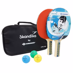 Set de raquettes de ping-pong avec 3 balles Skandika