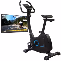 Vélo dappartement Skandika Bragi - Max. 120 kg - 8 niveaux de résistance - Inertie 7 kg - Bluetooth - Compatible app Kinomap