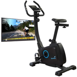 Vélo dappartement Skandika Bragi - Max. 120 kg - 8 niveaux de résistance - Inertie 7 kg - Bluetooth - Compatible app Kinomap