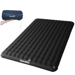 Matelas de camping Skandika Elite Air Double – gonflable ultra-léger – 200x135cm - 16 cm dépaisseur - pour deux personnes