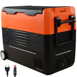 Skandika Glacière à compresseur 55 L +10 ° à -20 °C  2 zones silencieuse 12V ou secteur  congélation
