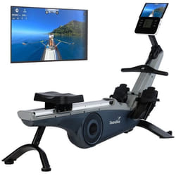 Rameur d’appartement Freki – Skandika - Poids max. 135 kg – Bluetooth – Console avec écran LCD - Bleu