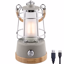 Lampe de Camping LED - Skandika Kiruna - Powerbank 5000 mAh - 75h Autonomie - Beige