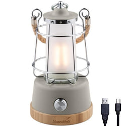 Lampe de Camping LED - Skandika Kiruna - Powerbank 5000 mAh - 75h Autonomie - Beige
