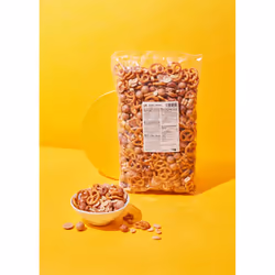 KoRo NUMIX_004, 39 % CACAHUETES, 38 % chocolat blanc au caramel (sucre, beurre de cacao, LAIT ENTIER en poudre,..., 532 kcal, ...