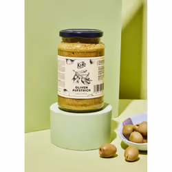 KoRo OLIVE_009, 91,62 % olives vertes, sel, huile d'olive extra vierge, vinaigre (contient des SULFITES), origan,..., Grèce, ...
