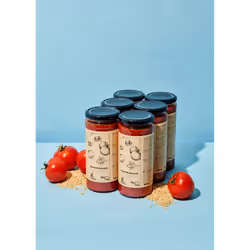 KoRo SAUCE_005_T6, 30% purée de tomates, 21% concentré de tomates, 12% farine de SOYA texturée réhydratée,..., Italie, 76 kca ...