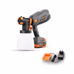 Pulvé risateur de peinture batterie FUXTEC 20V FX-E1CSP20 set avec batterie 4Ah et chargeur 1A Ce qu'il faut retenir Pulvé ri ...